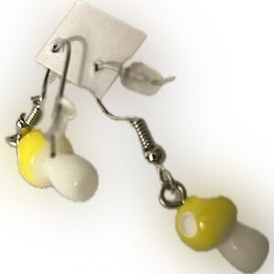 Mushroom designer earrings brand new with tags rare designer earring set 3 free